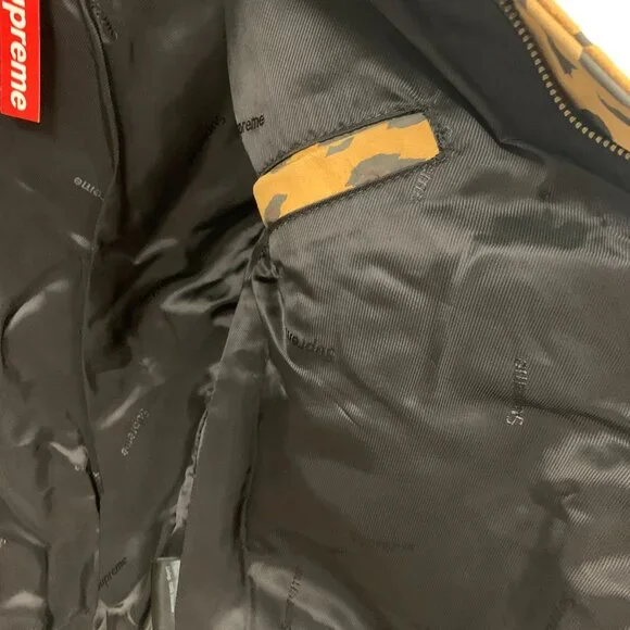 Supreme/Schott Suede A-2 Cheetah Print Jacket, Medium (Rare Find)